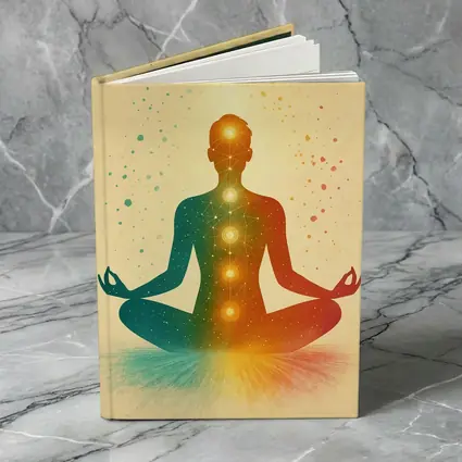 Chakra Meditation Silhouette Colorful Spiritual Art