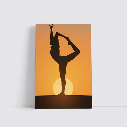 Yoga Silhouette Woman Dancer Pose Sunset