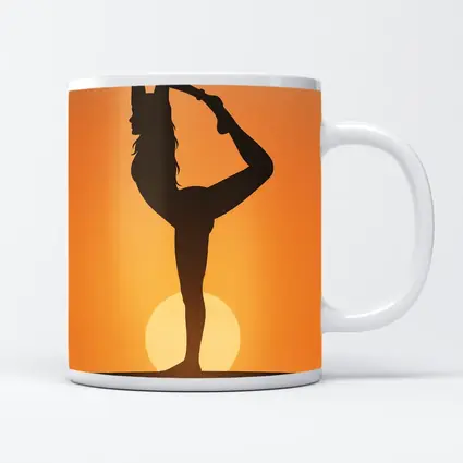 Yoga Silhouette Woman Dancer Pose Sunset