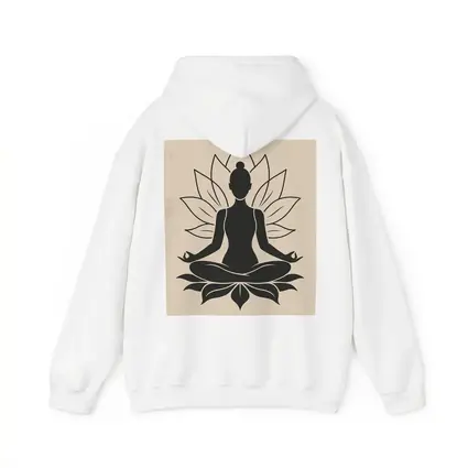 Yoga Meditation Lotus Pose Beige Minimal