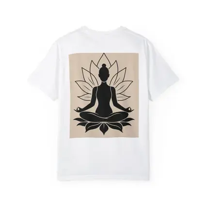 Yoga Meditation Lotus Pose Beige Minimal