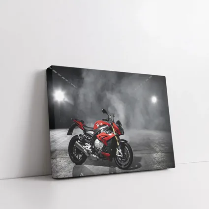 BMW S1000R Red Motorcycle Dark Studio