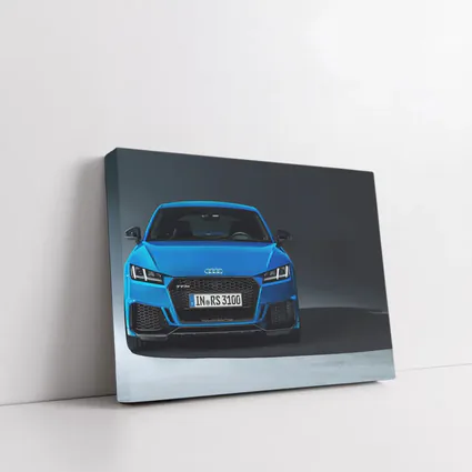 Audi TT RS Blue Front Studio Shot