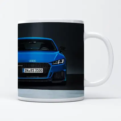 Audi TT RS Blue Front Studio Shot