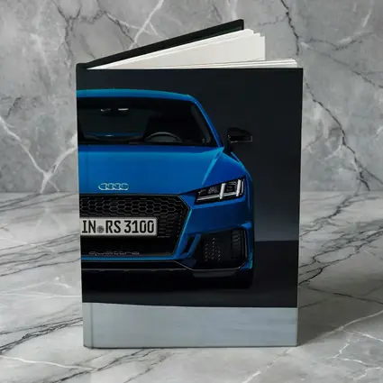 Audi TT RS Blue Front Studio Shot