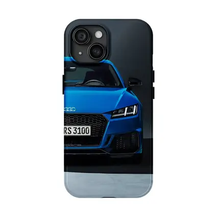 Audi TT RS Blue Front Studio Shot