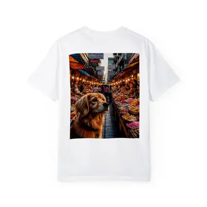Golden Dog at Bangkok Thailand Street Market