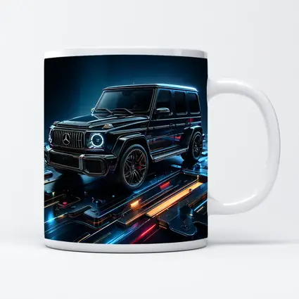 Mercedes G Class Neon Digital Art