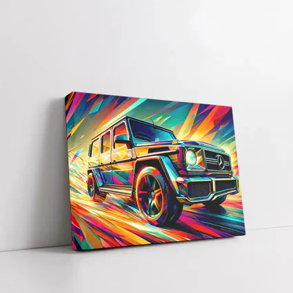Mercedes G Class Bold Colorful Abstract Art