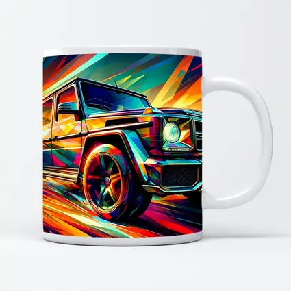 Mercedes G Class Bold Colorful Abstract Art