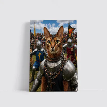 Abyssinian Cat Knight Medieval Tournament Battle
