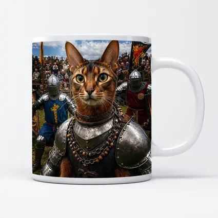 Abyssinian Cat Knight Medieval Tournament Battle