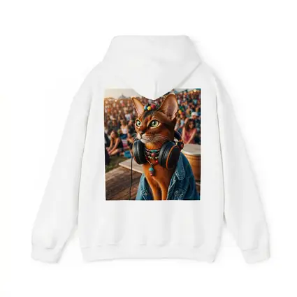Abyssinian Cat DJ at Music Festival