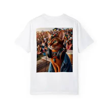 Abyssinian Cat DJ at Music Festival