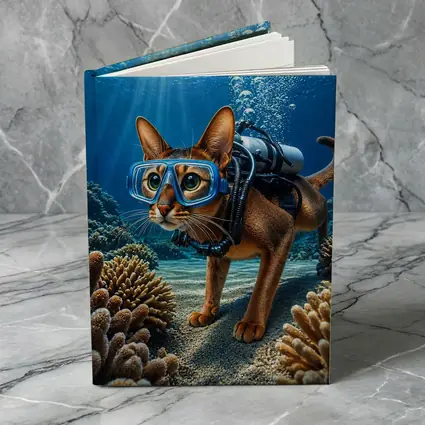 Abyssinian Cat Scuba Diving Coral Reef