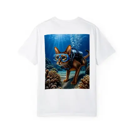 Abyssinian Cat Scuba Diving Coral Reef