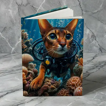 Abyssinian Cat Scuba Diving Coral Reef
