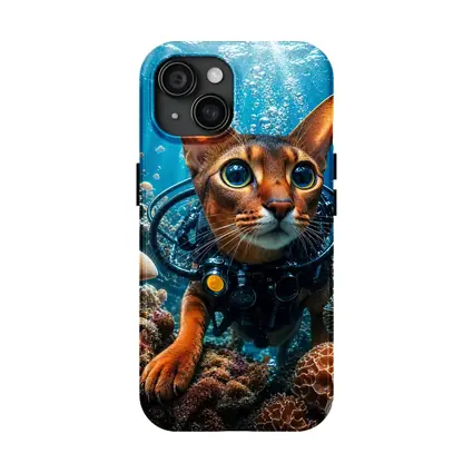 Abyssinian Cat Scuba Diving Coral Reef