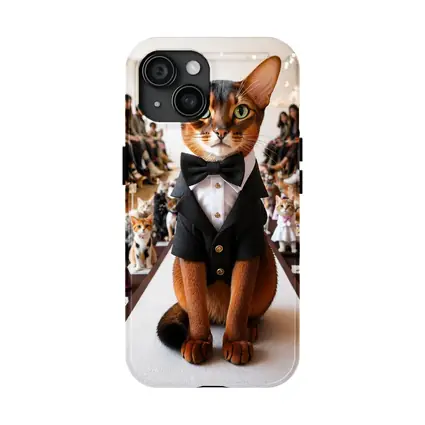 Abyssinian Cat Tuxedo Fashion Show Runway
