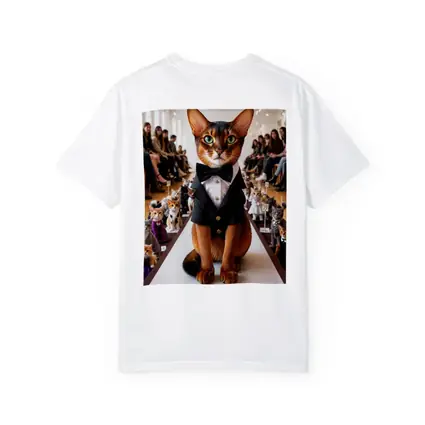 Abyssinian Cat Tuxedo Fashion Show Runway