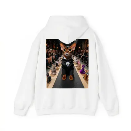 Abyssinian Cat Tuxedo Fashion Runway Show