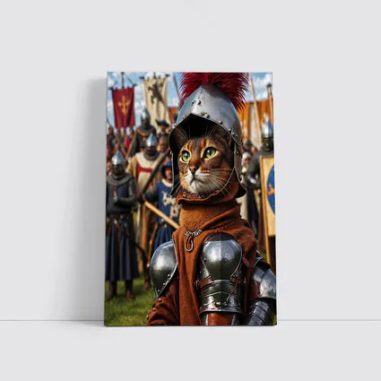 Abyssinian Cat Knight Medieval Tournament Battle