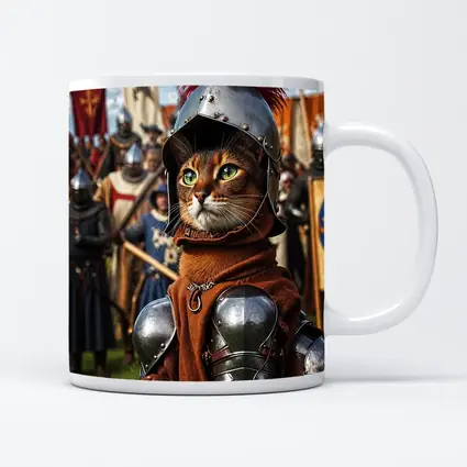Abyssinian Cat Knight Medieval Tournament Battle