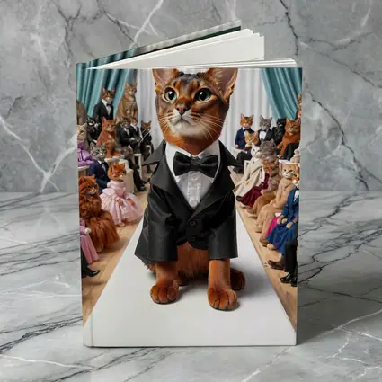 Abyssinian Cat Tuxedo Fashion Show Runway