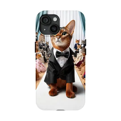 Abyssinian Cat Tuxedo Fashion Show Runway