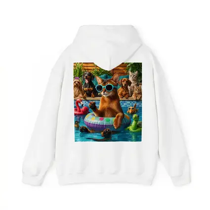 Abyssinian Cat Sunglasses Pool Party Summer