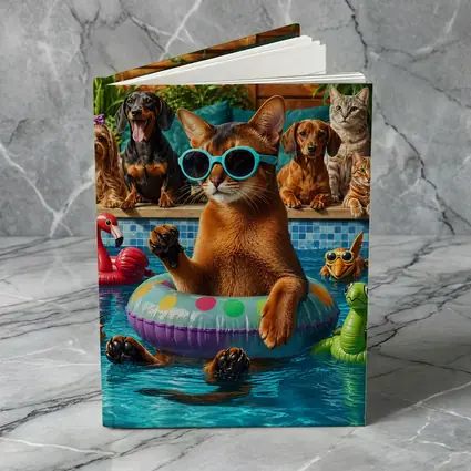 Abyssinian Cat Sunglasses Pool Party Summer