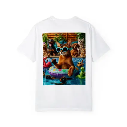 Abyssinian Cat Sunglasses Pool Party Summer