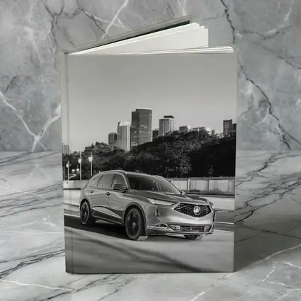 Acura MDX SUV City Skyline Black White