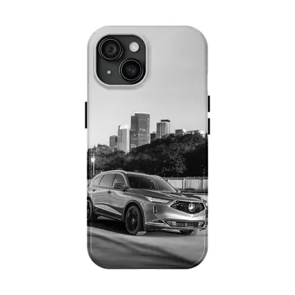 Acura MDX SUV City Skyline Black White