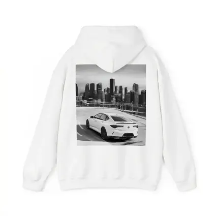 Acura TLX Black White City Skyline