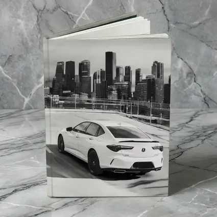 Acura TLX Black White City Skyline