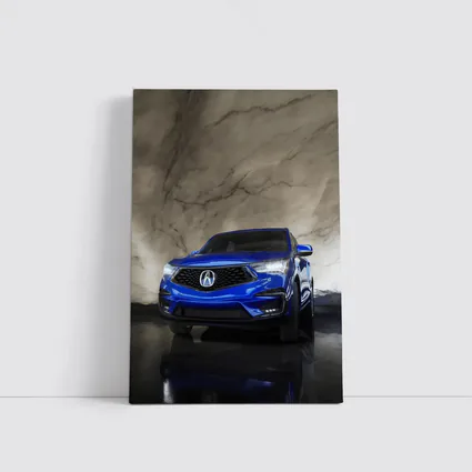 Acura RDX Blue Marble Background Studio Shot