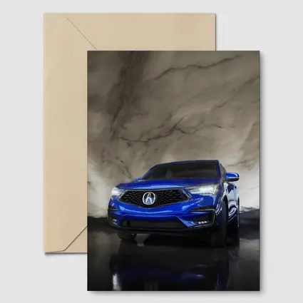Acura RDX Blue Marble Background Studio Shot
