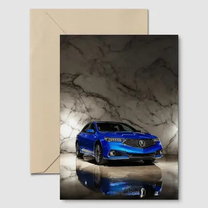 Acura TLX Blue Sedan Marble Studio
