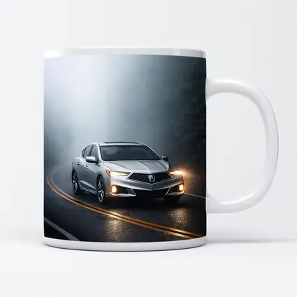 Acura ILX Sedan Driving Through Misty Road