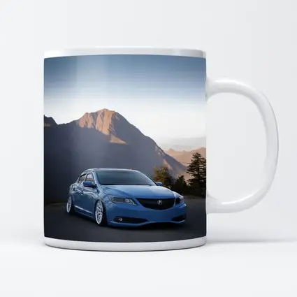 Acura ILX Blue Slammed Mountain Backdrop