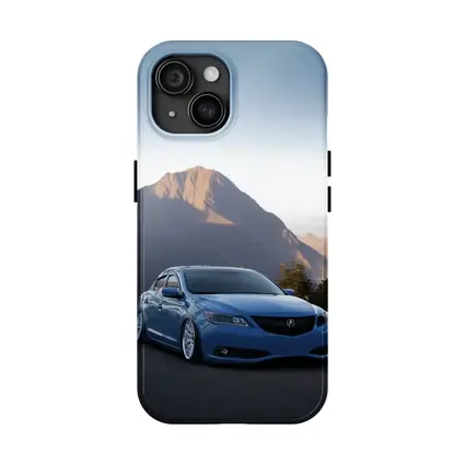 Acura ILX Blue Slammed Mountain Backdrop