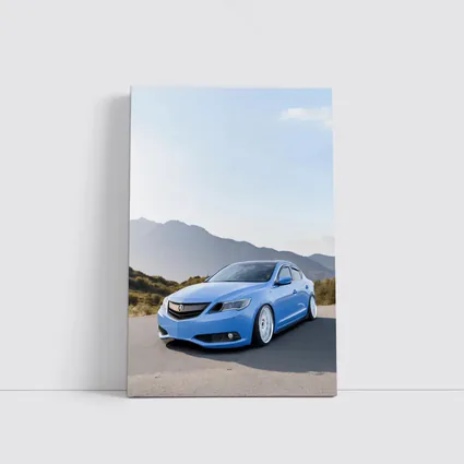 Acura ILX Blue Stance Mountain Background