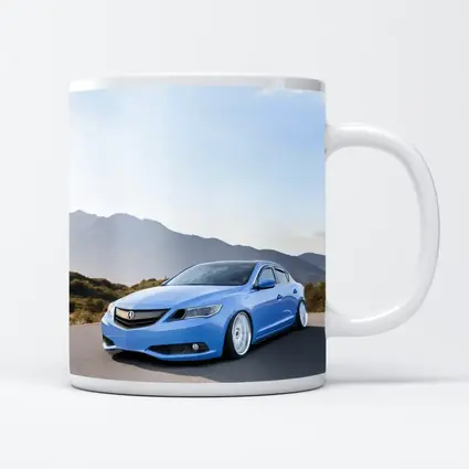 Acura ILX Blue Stance Mountain Background