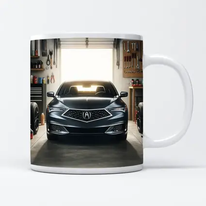 Acura ILX Parked Inside Modern Garage