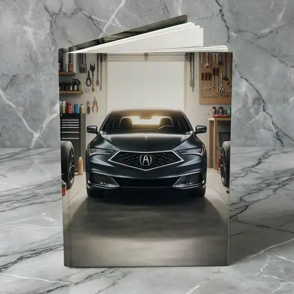 Acura ILX Parked Inside Modern Garage