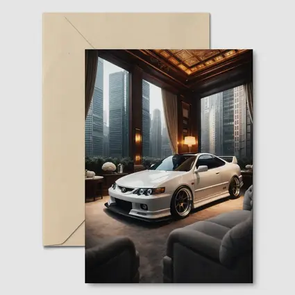 Acura Integra White Coupe Luxury Room