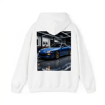 Acura Integra Blue Coupe in Garage