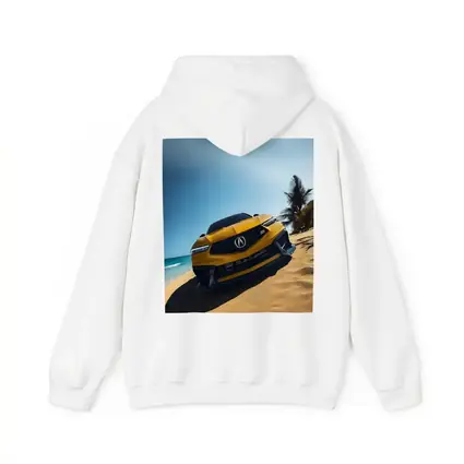 Acura Integra Type S Yellow Beach Scene