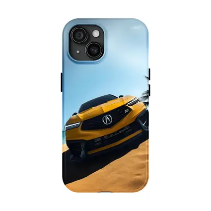 Acura Integra Type S Yellow Beach Scene